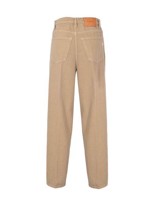 Pantalone Bessie loose in bull di cotone Noce DONDUP | DP784 BF0018D PTD733